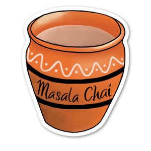 Masala Chai Cup Sticker